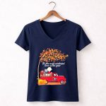 Snoopy Georgia Bulldogs Its The Most Wonderful Time Of The Year 5 Womens V Neck.jpg