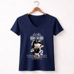 Snoopy God first family second then Chicago White Sox 5 Womens V Neck.jpg