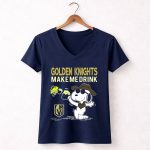 Snoopy Golden Knights Make Me Drink Vegas Fans Peanuts Beer Mug Fashion 5 Womens V Neck.jpg