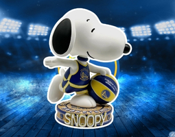 Snoopy Golden State Warriors Banner
