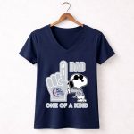 Snoopy Gonzaga Bulldogs 1 Dad One Of A Kind 5 Womens V Neck.jpg