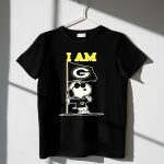 Snoopy Green Bay Packers Flag I Am 1 T Shirt