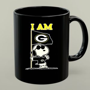 Snoopy Green Bay Packers Flag I Am 1 mug.jpg