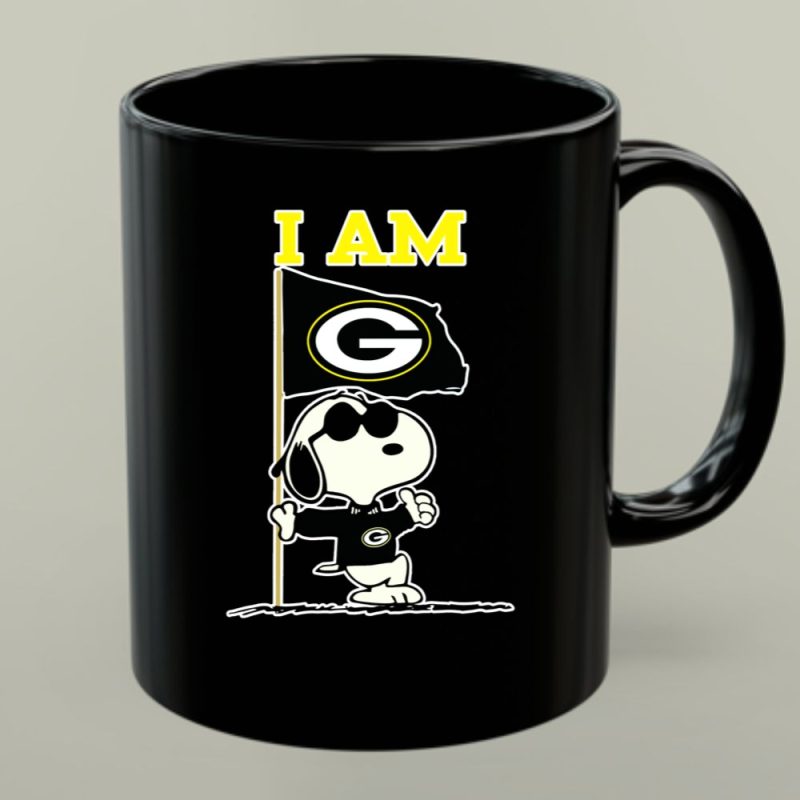Snoopy Green Bay Packers Flag I Am 1 Mug.jpg