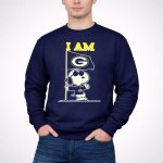 Snoopy Green Bay Packers Flag I Am 3 Sweatshirt