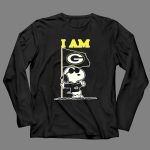 Snoopy Green Bay Packers Flag I Am 4 Long Sleeves