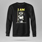 Snoopy Green Bay Packers Flag I Am 9 Sweatshirt