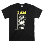 Snoopy Green Bay Packers Flag I Am T Shirt 6
