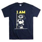 Snoopy Green Bay Packers Flag I Am T Shirt 7