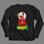 Snoopy Halloween Arizona Diamondbacks Pumpkin Scene 4 Long Sleeves.jpg