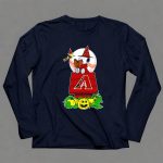 Snoopy Halloween Arizona Diamondbacks Pumpkin Scene 6 Long Sleeves.jpg