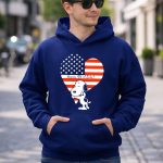 Snoopy Happy 4th of July Heart American Flag 8 Hoodie