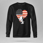 Snoopy Happy 4th of July Heart American Flag 9 Sweatshirt