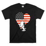 Snoopy Happy 4th of July Heart American Flag T Shirt 6