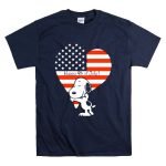 Snoopy Happy 4th of July Heart American Flag T Shirt 7