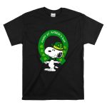Snoopy Happy St Patricks Day with Shamrocks and Green Hat T Shirt 6