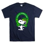 Snoopy Happy St Patricks Day with Shamrocks and Green Hat T Shirt 7