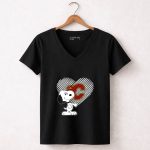 Snoopy Heart Calgary Flames Fan 7 Womens V Neck.jpg