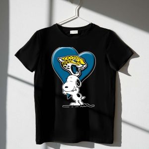 Snoopy Heart Embrace With Jacksonville Jaguars 1 T Shirt