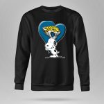 Snoopy Heart Embrace With Jacksonville Jaguars 9 Sweatshirt