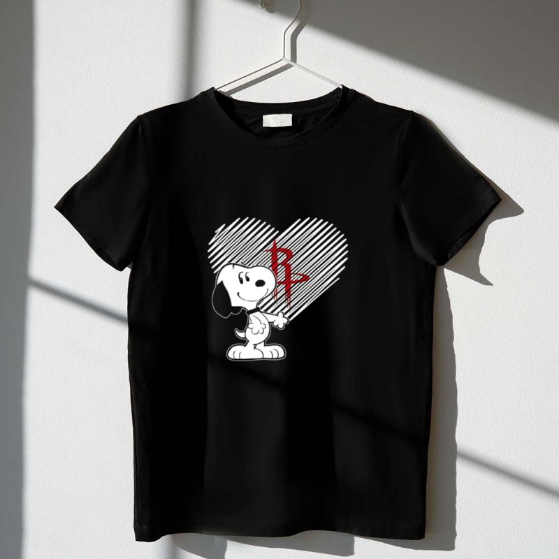 Snoopy Heart Fans Love Houston Rockets 1 T Shirt