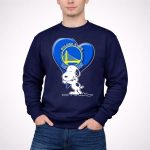 Snoopy Heart Golden State Warriors 3 Sweatshirt