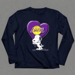Snoopy Heart Los Angeles Lakers Basketball 6 Long Sleeves