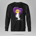 Snoopy Heart Los Angeles Lakers Basketball 9 Hoodie