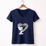 Snoopy Heart Minnesota Wild Iconic Love Collaboration 5 Womens V Neck.jpg