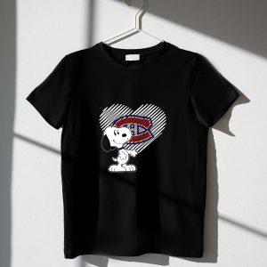 Snoopy Heart Montreal Canadiens Logo Fan Shirt
