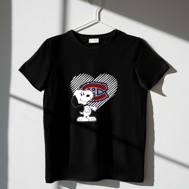 Snoopy Heart Montreal Canadiens Logo Fan 1 T Shirt