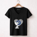 Snoopy Heart Philadelphia 76ers For Fans 6 Womens V Neck