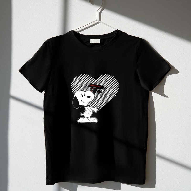 Snoopy Heart With Atlanta Falcons Logo For Fans 1 T Shirt