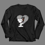 Snoopy Hearts Portland Trail Blazers Fans 4 Long Sleeves