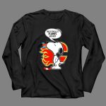Snoopy Hockey and Calgary Flames Fans This is for All U Flames Haters 4 Long Sleeves.jpg