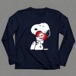 Snoopy Holding Alabama Crimson Tide 6 Long Sleeves