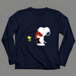 Snoopy Holding Hearts with Woodstock Hugging 6 Long Sleeves