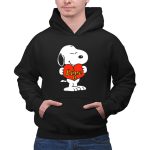 Snoopy Holding Red Heart With I Love U Text 2 Hoodie