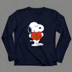 Snoopy Holding Red Heart With I Love U Text 6 Long Sleeves