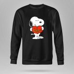 Snoopy Holding Red Heart With I Love U Text 9 Sweatshirt