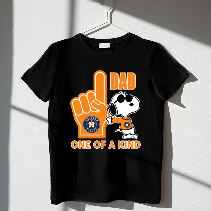 Snoopy Houston Astros 1 Dad One Of A Kind 1 T Shirt