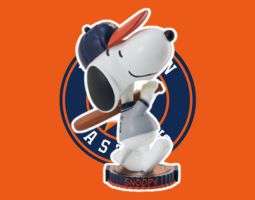 Snoopy Houston Astros Banner