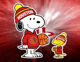Snoopy Houston Rockets Banner