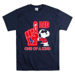 Snoopy Houston Texans 1 DAD One Of A Kind T Shirt 7