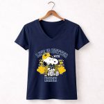 Snoopy Hug Logo Notre Dame Fighting Irish Life Is Better Irish 5 Womens V Neck.jpg