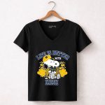 Snoopy Hug Logo Notre Dame Fighting Irish Life Is Better Irish 7 Womens V Neck.jpg