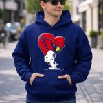Snoopy Hugging Arizona Cardinals Heart 8 Hoodie