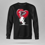 Snoopy Hugging Atlanta Falcons Heart 9 Sweatshirt
