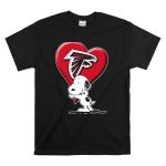 Snoopy Hugging Atlanta Falcons Heart T Shirt 6