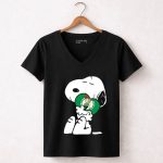 Snoopy Hugging Boston Celtics 6 Womens V Neck